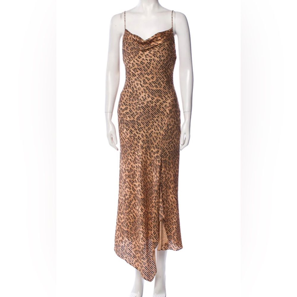 Alice and Olivia leopard midi dress